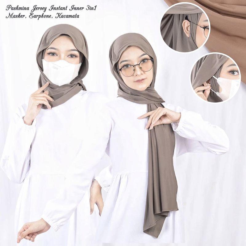 D»4E 𝐑𝐀𝐘𝐘𝐀𝐍𝐙 𝐇𝐈𝐉𝐀𝐁||Pashmina Inner Oval Jersey Menutup Leher||Pashmina Inner Oval Jersey J☎7W 3