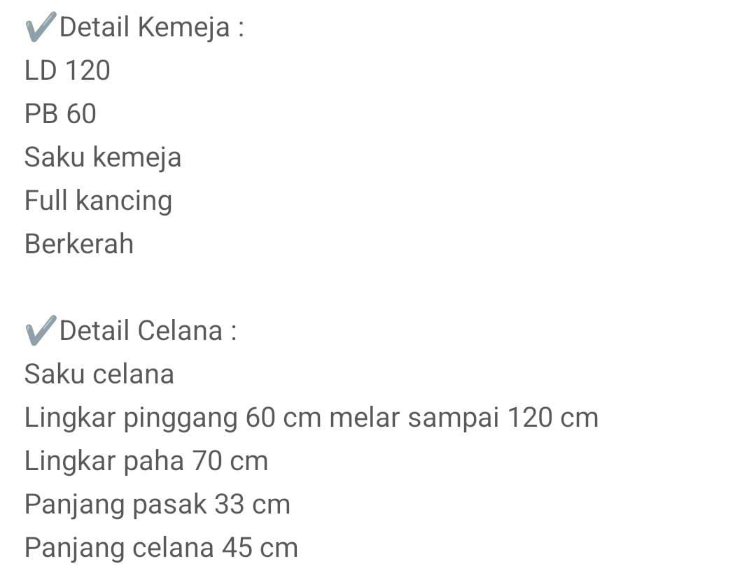 EXCLUSIVE WEAR|One set Baju tidur wanita celana pendek ld 120