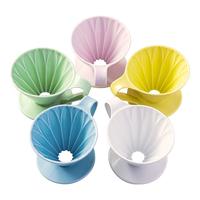 Gambar CAFEC V60 Flower Dripper CFD-4 ceramic kelopak bunga warna 2-4cups - Hijau dari Maharaja Coffee Kota Administrasi Jakarta Pusat 4 Tokopedia