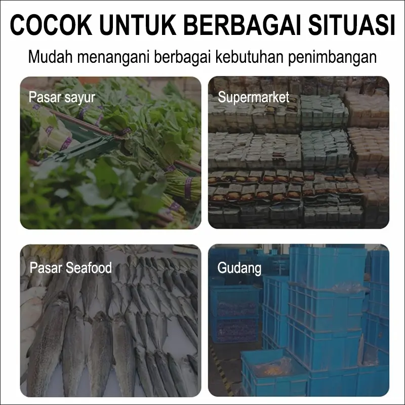 Timbangan Elektrik150kg 200kg  300kg/Timbangan Kargo/Timbangan Produk / Timbangan Lipat Anti-Shake Digital Akurat 5