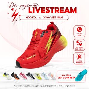 [Độc Quyền] Giày Thể Thao Chạy Bộ Goya Strides 3 Năm 2025 - Công Nghệ X2 Strides Max Giúp Đệm Êm, Thoáng Khí, Bứt Phá Trên Mọi Khung Đường Hoàn Hảo Cho Nam Nữ Đi Bộ, Sneaker Tập Chạy Bộ, Tập Thể Dục