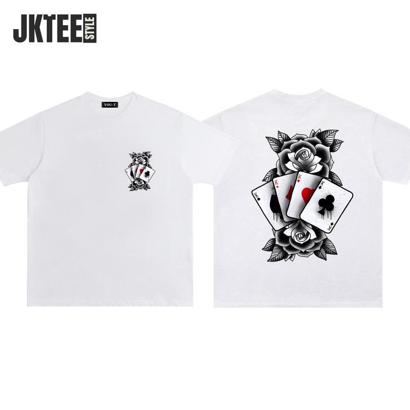 YouTee – Flower Card | Kaos Lengan Pendek Oversize Unisex Premium | 100% Katun Combed 24s | Sablon DTF | Ukuran Jumbo Big S-4XL (LD 128cm) | Anti Gerah Anti Terawang | COD 4