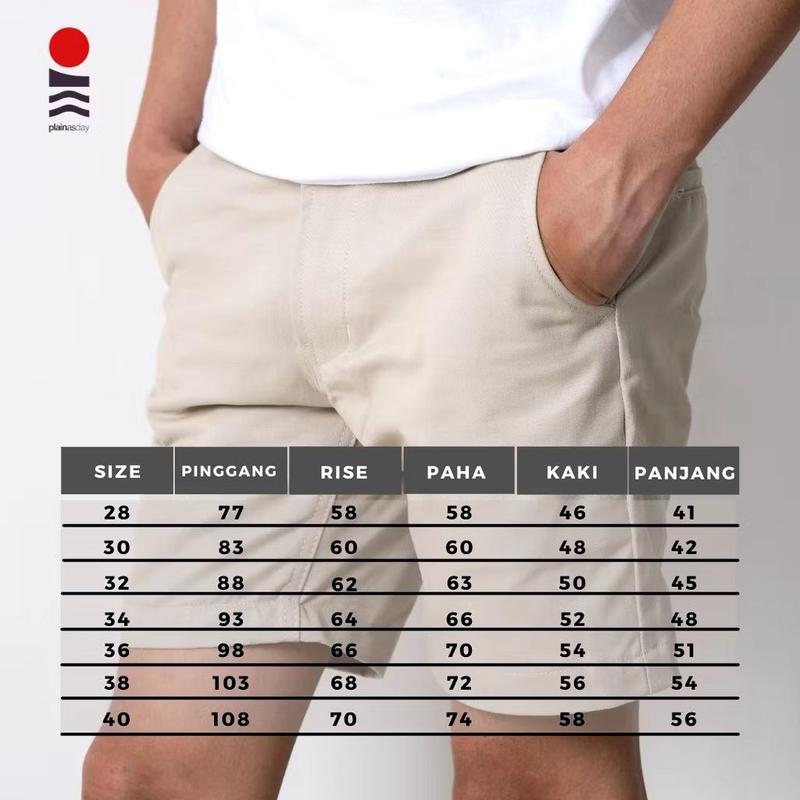 Product Introduction of 57 ID CHINO PENDEK PRIA BAHAN KATUN TIDAK MELAR Shorts Celana Hitam Distro Dewasa Casual Surfing Cowok 0