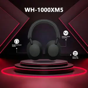 Headphone WH1OOOxm5 Wireless Bluetooth Headphone Lntelligent Active Noise Canceling Hands-Free Calling Over-Ear Headset Bisa 30H Battery Life Headphone Pernah Dipakai For Android IOS Bluetooth Headphone Headset Bluetooth