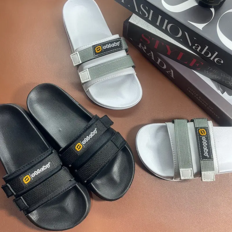 Sandal slide anak sandal Slip ON Anak Dewasa Ukuran 26-43 Distro Premium Fashion Sendal Sandals & Flip Flops selop rafathar Ujung Terbuka Tanpa Hak karet Rubber Ujung Bundar baim solobong 6