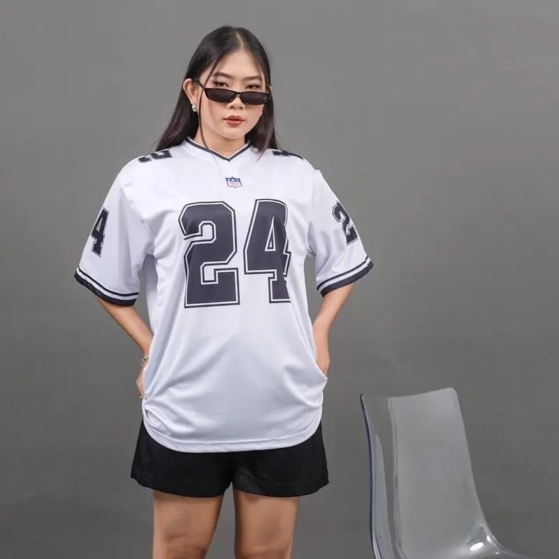 Jersey oversize simple basic nfl 24 / jersey rugby / jersey vintage 0
