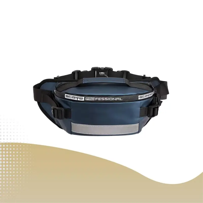 Tas Pinggang Multifungsi Hitam Elegan Slingbag - Tas Selempang Pria Premium Terbaru Waistbag AS 2