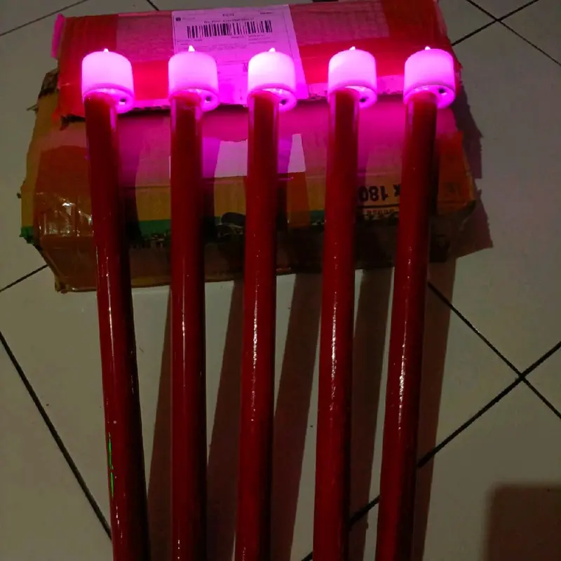 Obor Elektrik Model Lampu LED Lilin ramah lingkungan untuk keperluan pawai dan karnaval 1