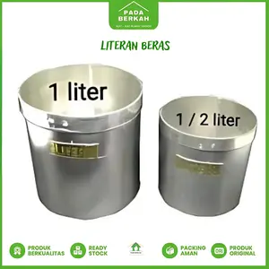 Literan Beras Takaran Beras 1/2 Liter & 1 Liter Literan 1 Liter Murah Kitchenware