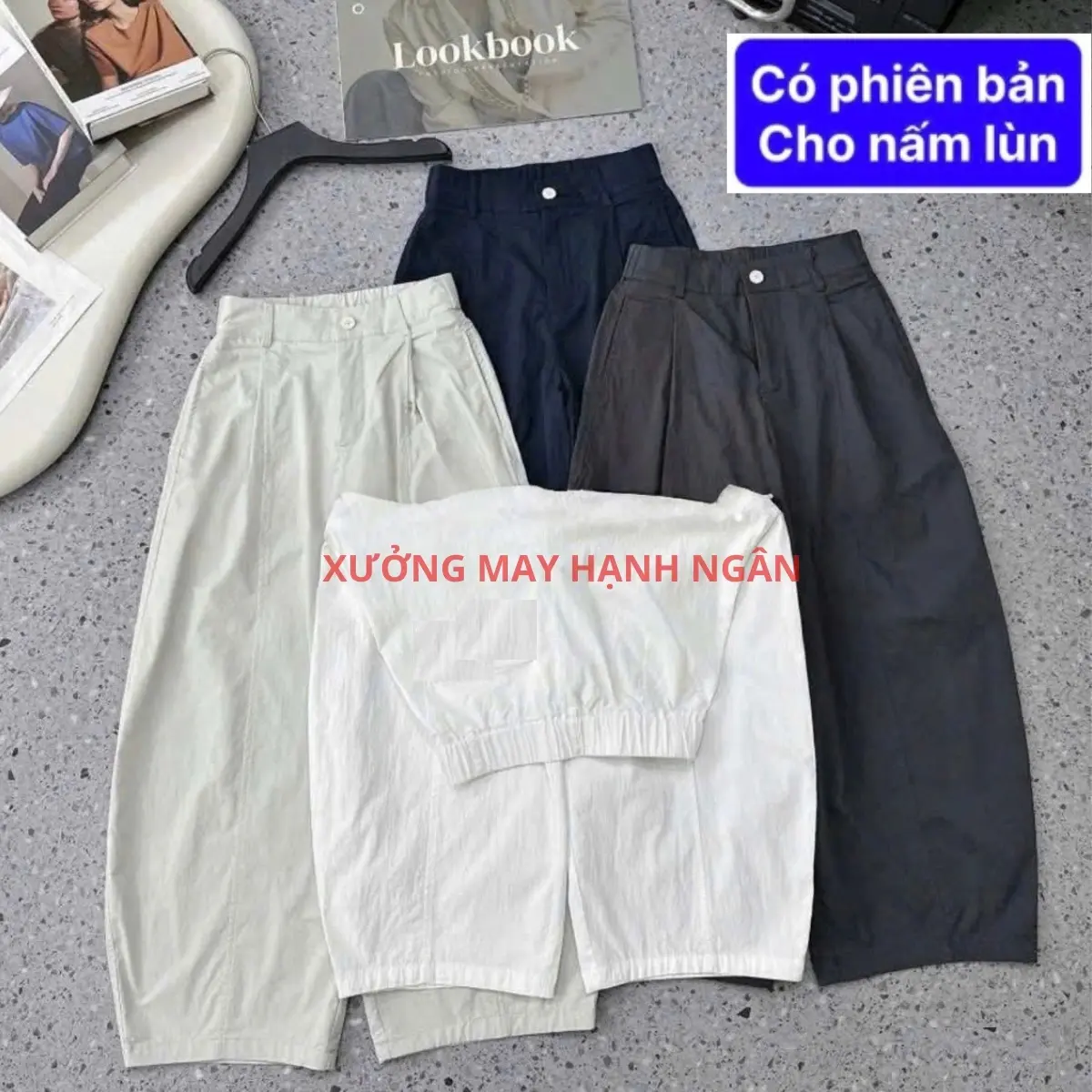 [CÓ FORM NẤM _ BẢN MỎNG NHẸ] Quần Dáng Baggy Thụng Ống Rộng Chất Kaki Mềm Mặc Tôn Dáng Thoải Mái Đi Học Đi Làm