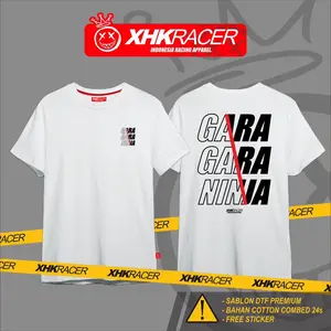 T-Shirt Keren Gara Gara Ninja By XHK RACER Apparel Cotton Combed 24s FREE STICKER Unisex Bisa COD
