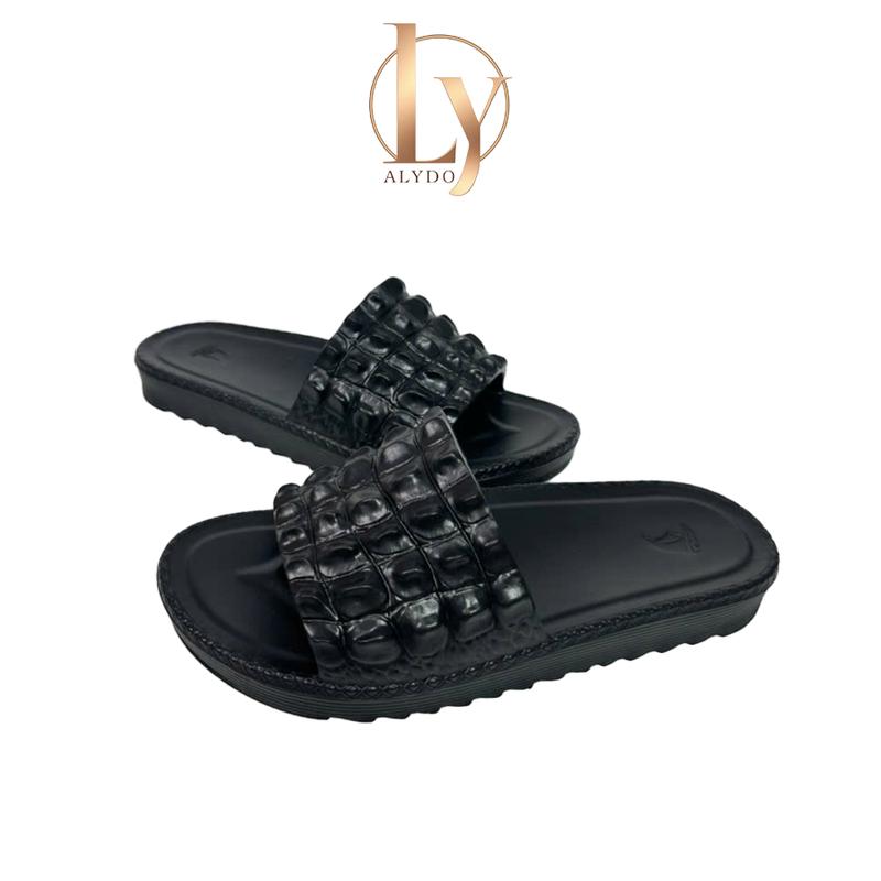  LÙI SIZE - Alydo Dép Nhựa Eva Quai Ngang Vân Cá Sấu LM107 - Bền Bỉ & Thông Thoáng - Chống Trơn Trượt Hiệu Quả - Thiết Kế Độc Đáo 