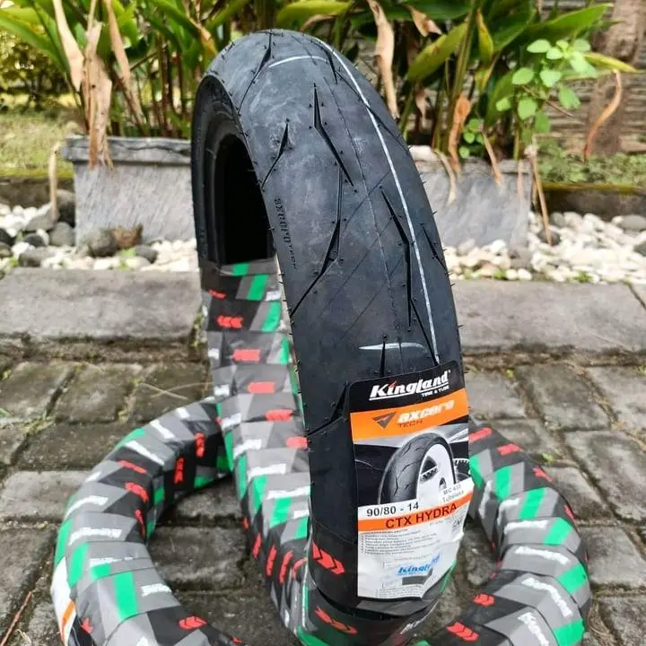 Ban tubeless Kingland 90/80 14 CTX HYDRA soft compound matic 100% ORI(dijual satuan)