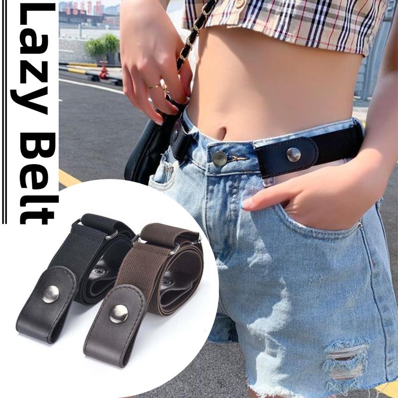 【COD Thắt Lưng Lười Không đục lỗ, dành cho nữ, liền mạch và dễ phối đồ, thắt lưng đàn hồi