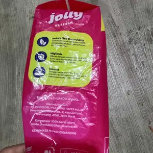 TISSU Dapur 1 lapisan  Tissu Jolly kuliner Napkin tissu gantung 400 Lembar Tisu dapur serap minyak