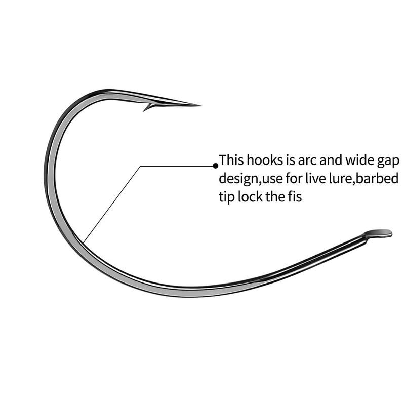 Product Introduction of FTK 10pcs/pack High Carbon Steel Fishing Hook Barbed Hook For Loaches Shrimp Insect Hook Fishing Accessories 8