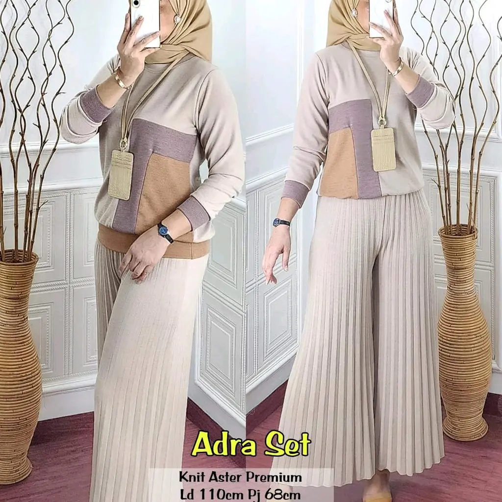 ADRA Setelan Celana Plisket By Marsela