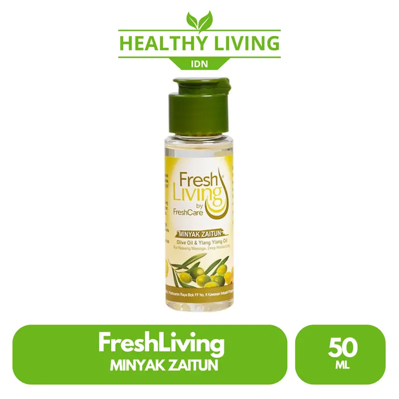 FreshLiving MInyak Zaitun 50ml Melembabkan Kulit & Cocok untuk Pijat Bunga Kering 0