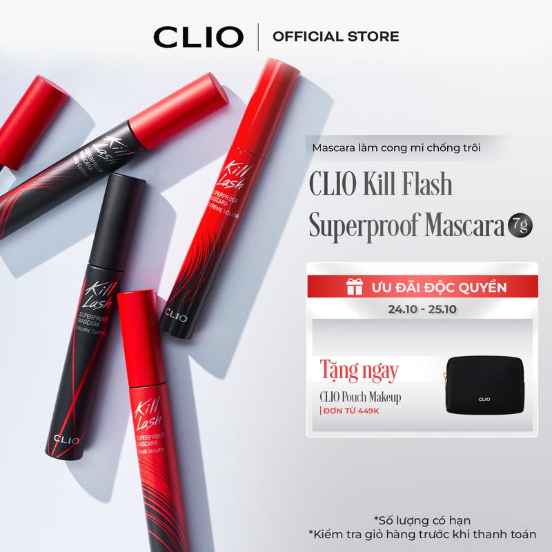 Mascara Chuốt Dày Dài Mi Cong Tự Nhiên CLIO Kill Lash Superproof Mascara (7g)