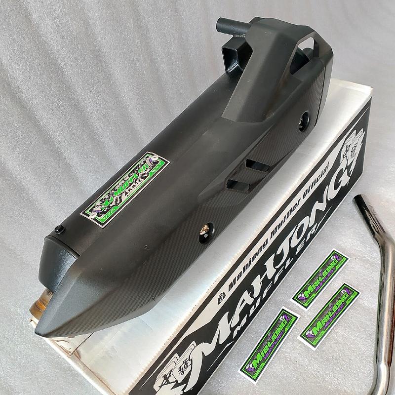 Knalpot SHIJIRO MAHJONG Muffler Saringan Setengah dan Bor Bor An Motor Beat Scoopy Vario Mio Nmax Aerox Pcx Dll - Kendaraan 1