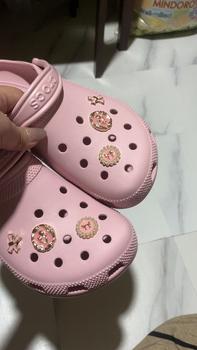 Product Review of Pink Camellia Butterfly Series Jibbitz Charm Shoes Design Buckle Shoes Pin Jibbits Shoes from E** D**a R**a 0