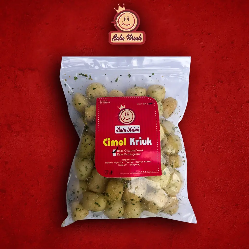 CIMOL KRIUK TASIKMALAYA UKURAN 100GRAM Pedas Snack Kripik