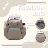 Gambar Tas Ransel Wanita Backpack Wanita Remaja Tas Bahan Anti Air Muat Laptop 15 Inci COLORFUL FOX 1272 - Black dari Colorful Fox Kota Administrasi Jakarta Barat 5 Tokopedia
