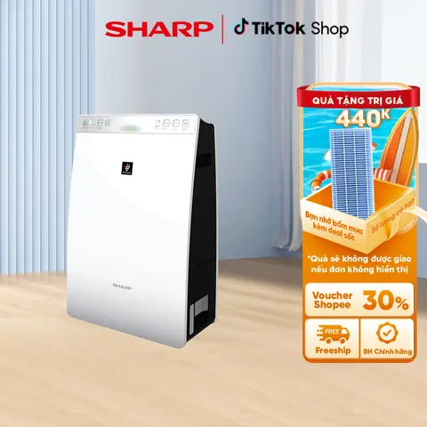 Máy Lọc Không Khí Tạo Ẩm Sharp INVERTER KC-F30EV-W Tiết Kiệm Điện - BH 12 Tháng - Làm Sạch bụi mịn trong phòng