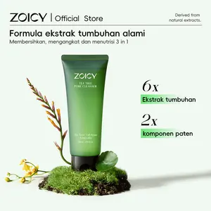 [BELI 1 GRATIS 2] ZOICY Tea Tree Pore Cleanser 80ml - Sabun Wajah 4X Amino Asam Rendah pH untuk Kulit Berminyak & Berjerawat - Formula Gel Lembut & Busa Tebal - 6x Ekstrak Tumbuhan & 2x Komponen Paten Facial Muka Cleansing Pelembab