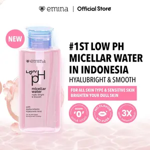 NEW! Emina Low pH Micellar Water Series - Hyalubright & Made-Calm Purify Micellar Water - Pembersih Wajah Make Up Remover