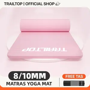 [READY] TrailTop Yoga Mat NBR Matras Olahraga With Tas Matras Yoga Anti Slip Karpet Olahraga Tebal 10 mm
