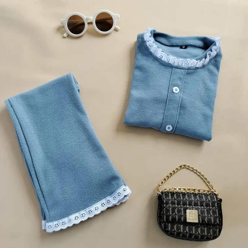 Setelan Anak Perempuan Knit Premium One Sett Jennie With Flare Pants untuk Usia 2-10 Tahun - Fashion, Baju dan Celana 5