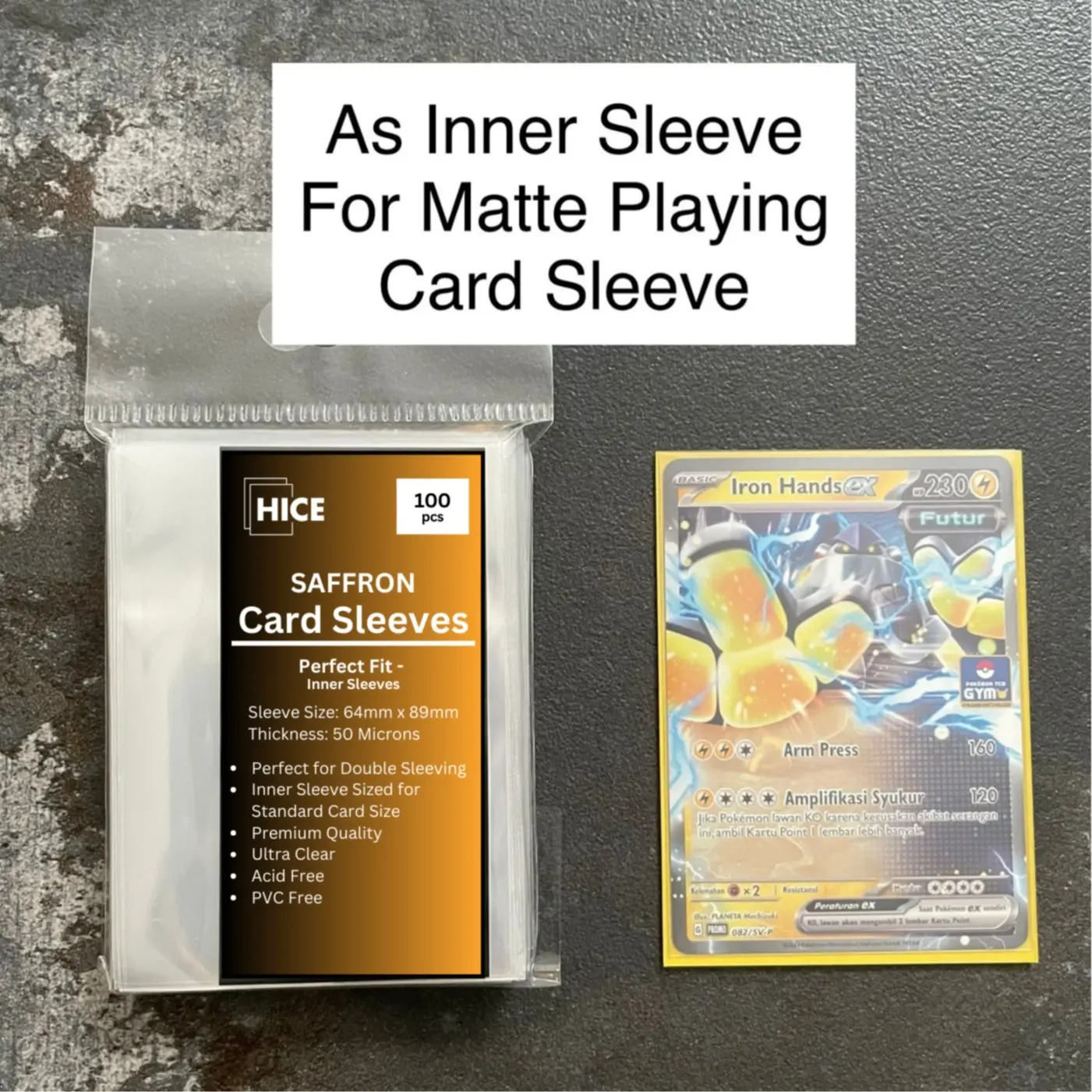 clear pokemon card sleeve 50x PSA Grading "protective Covers" Foil Cards Case Bags Foils Protective Slabs and more 100 sleeves per pack Standard size 66x91mm Crystal clear on both sides Extra thick 100 microns for premium durability Archival safe HICE Soft Card Sleeves -