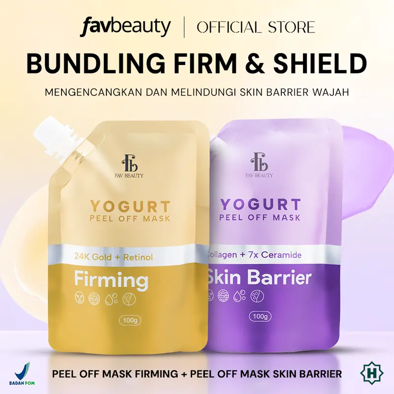 [Ready Stock] [Get Free Gift] FAV Beauty Paket 2pcs Yogurt Peel Off Mask Acne Care Brightening Skin Barrier Firming | Masker Kelupas Kulit Wajah Berjerwat Kering Penuaan Dini Perawatan Skin Barrier Melembabkan Melembutkan Mencerahkan | Halal | BPOM | COD 4