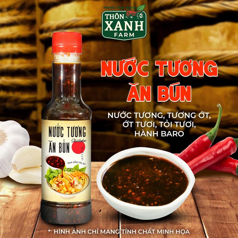 Nước Tương Pha Sẵn Tỏi Ớt Shiitake 270g Ăn Bún Rất Ngon - Nguyên Liệu Tươi Thơm…