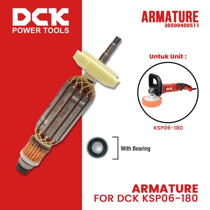 Gambar Armature/Angker untuk Polisher KSP/DSP/ASP06-180 dari DCK Power Tools Indonesia Kota Administrasi Jakarta Barat Tokopedia
