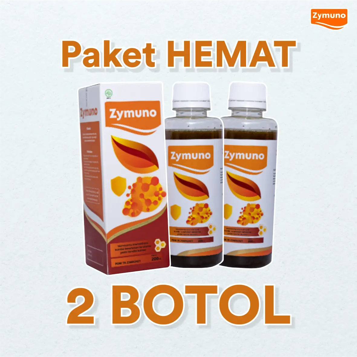 Madu Zymuno Asli - Paket Hemat 2 Botol - Solusi Herbal Pejuang Garis Dua Cepat Hamil, Keputihan, Haid Tidak lancar, Miom, Kista & Benjolan 2x@200ml Original Telur [suplemen kesehatan murah]