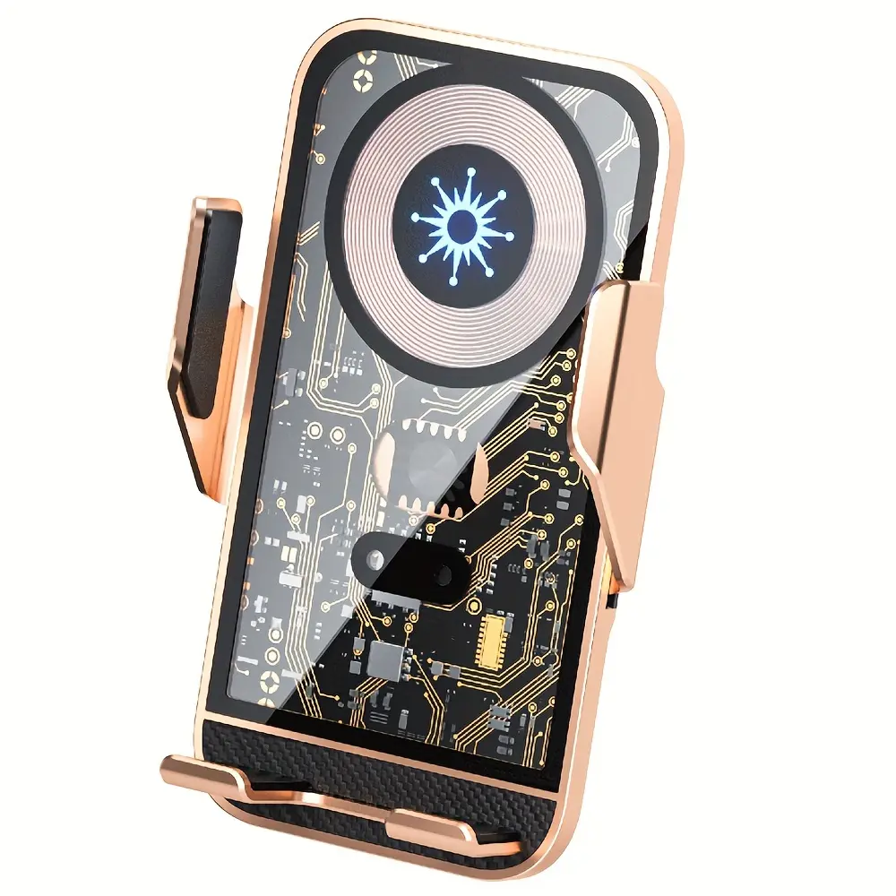 Majesun Car mobile phone wireless charging bracket automatic induction Wireless Fast Charger Phone Holder Combo Universal Mount Fits All Smartphones