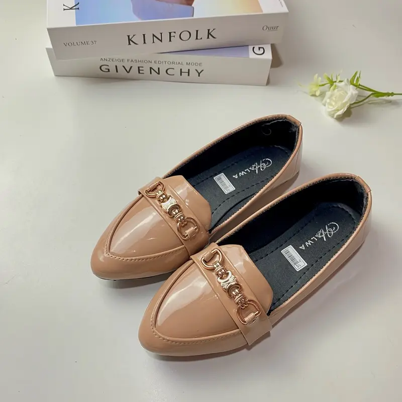 Halwa Flatshoes wanita sepatu wanita kekinian terbaru flatshoes balet wanita viral flatshoes wanita halwa||Mazaya sepatu kerja wanita  Karet Hitam Pesta 4