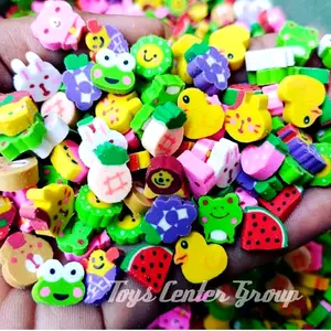 100pcs Penghapus karakter mini Grosir