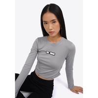 Gambar COLORBOX Long Sleeve Top with Side Ruched I-TLKKEY125F613 Grey - Grey, S dari Colorbox Indonesia Kota Bekasi 2 Tokopedia