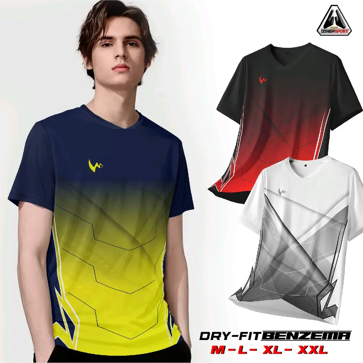 BLL 31 LN X Baju Badminton Dewasa Kaos Bulutangkis Baju Olahraga Jersey Badminton Print Sport