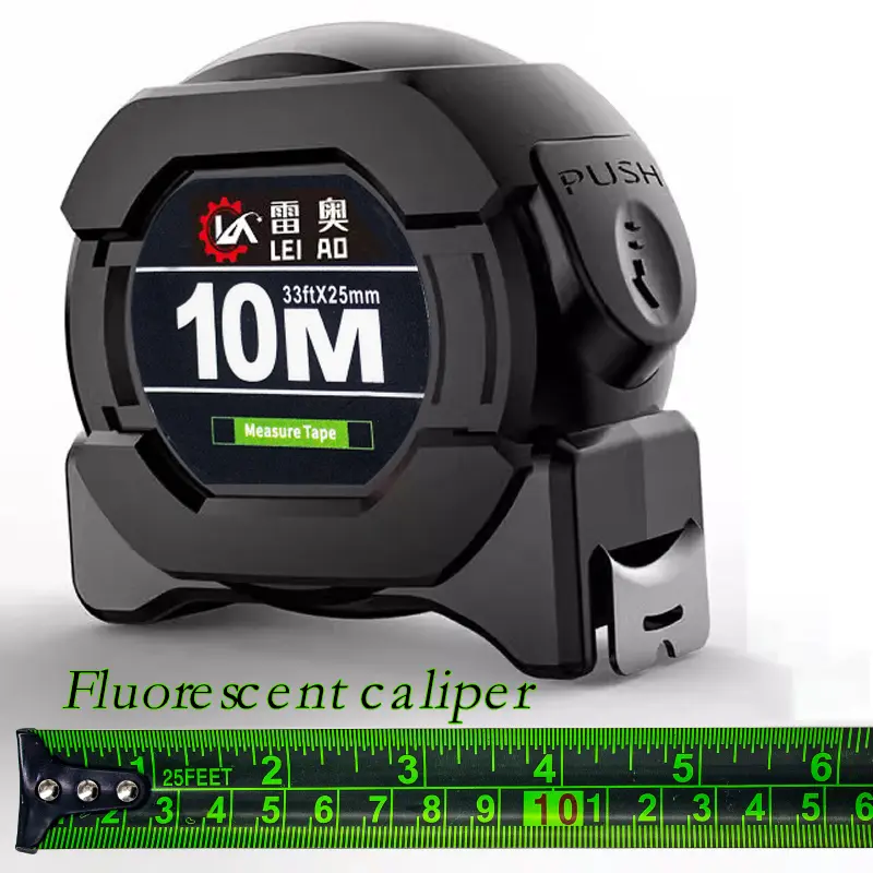 Steel Measuring Tape Fluorescent steel tape Industrial Auto Lock Steel Tape Measure