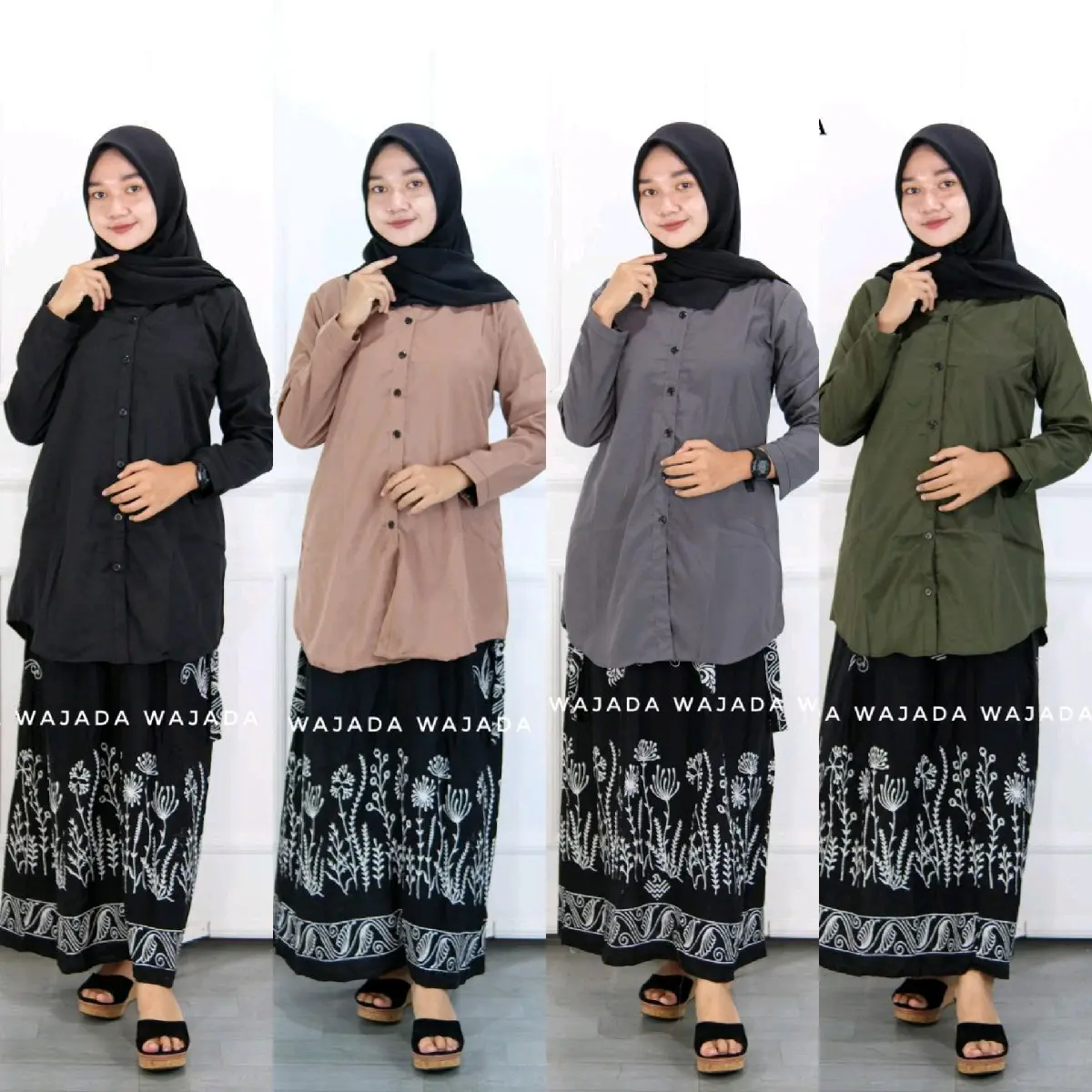 ATASAN TUNIK SANTRIWATI/TUNIK WANITA REMAJA Muslim Dewasa