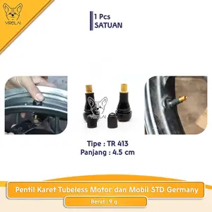 PENTIL KARET TUBELESS TR412 TR413 TR 412 TR 413 STD Germany