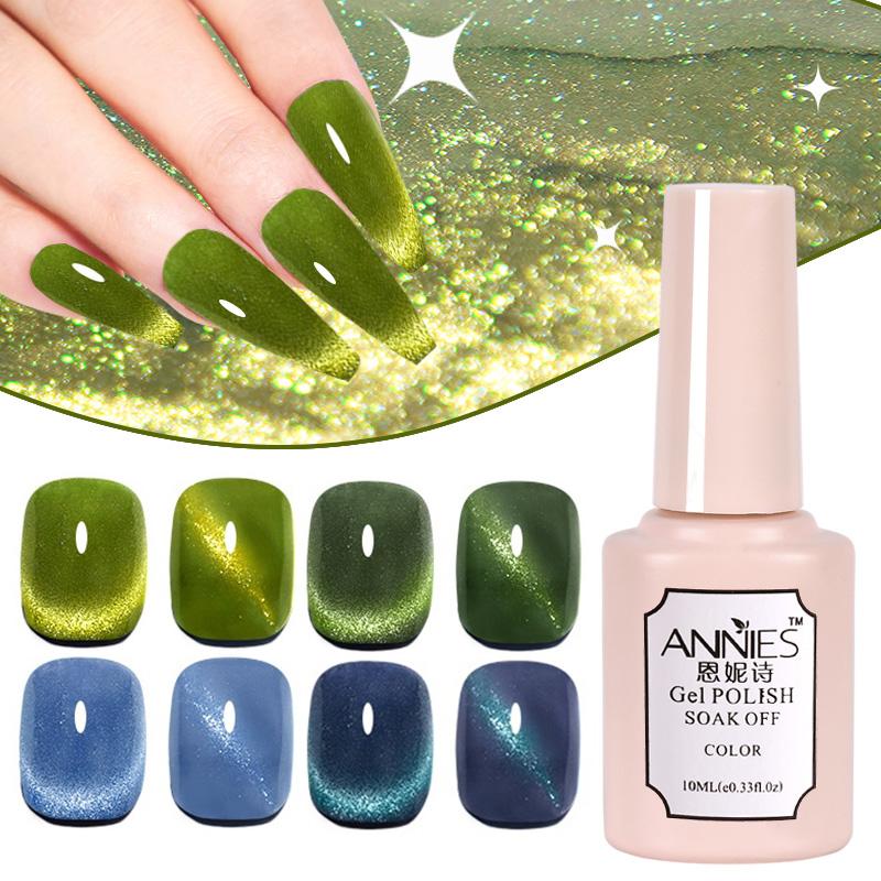 Gel Sơn Móng Tay Mắt Mèo Pha Lê Ngọc Lục Bảo 10ml, 4 Màu Có Sẵn, Phổ Biến Mới, Gel Mắt Mèo Rộng Thông Dụng