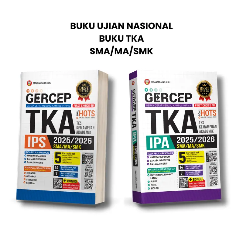 BUKU GERCEP TKA IPA IPS 2025/2026 SMA/MA/SMK (untuk masuk ke perguruan tinggi) 0