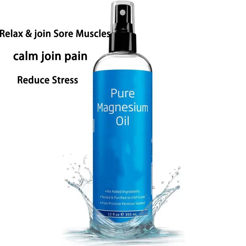 Magnesium oil spray bottled pure magnesium chloride local magnesium application