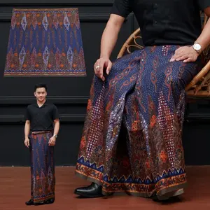 Batik AlWah Paket Usaha Seragaman 10/20 Pcs Sarung Batik Kekinian Motif Sarwon Pria Dewasa Santri Semi Katun Putih Tembus Bolak Balik Banyak Pilihan Muslim Hitam