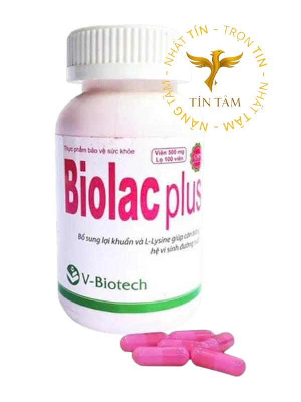 Men vi sinh Biolac plus lọ 100 viên, Bổ Sung Lợi Khuẩn, Tăng Cường Chức Năng Tiêu Hoá (lọ/100V) )